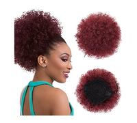 Synthétique moelleux ondulé chignon court cordon extension de queue cheval synthétique bou ccessoire cheveux for les femmes noires Chignon Postiche Cheveux