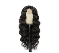Synthetique Perruque Lace Front Wig ondulée courte 70cm/27.5 pouces, cheveux humains pré-épilés, nœuds blanchis, perruque Lace Front Wig bouclée Cheveux