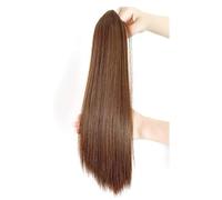 Synthetique Perruque perruques droites perruques en fibres résistantes pince quotidienne moelleux queue de poney postiche de cheveux longs bouclés ondulés postiche synthétique ondulée Cheveux