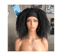 Synthetique Perruques Afro bouclées pour femmes noires, perruque courte noire bouclée, bandeau crépu, rebondissante, moelleuse, bouclée, Marley Cheveux