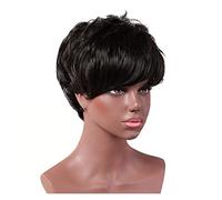 Synthetique Perruques d'Halloween pour femmes perruque perruques synthétiques naturelles frange d'air moelleuse naturelle perruques de fête Cosplay légères Cheveux