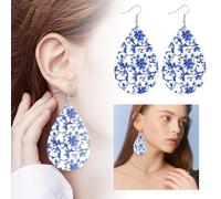 synthétiques exquises en porcelaine bleue: libérez votre charme classique intérieur! d'oreilles en et paille (A, 8. 4x4. 1cm)