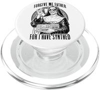 Synthétiseur Humoristique « Forgive Me Father for I Have Synthed » PopSockets PopGrip pour MagSafe