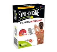 SyntholKiné Patch Auto-Chauffant pour soulager les douleurs musculaires au niveau du dos, de la nuque et des épaules -Petit Format - Boite 4 Pansement(S) pc(s)