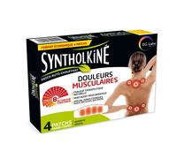 SyntholKiné Patch Auto-Chauffant Douleurs Musculaires Grand Format 4 Pièces