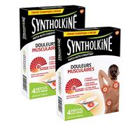 Syntholkiné Patchs auto-chauffants pour Douleurs Musculaires Chaleur Thérapeutique Petit Format - Lots de 2 Boîtes de 4 Patchs