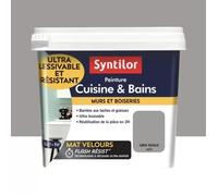 Syntilor - Peinture Murale Cuisine & Bains Gris Seigle 0,75L
