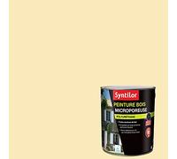 Syntilor - Peinture Bois Microporeuse Ivoire Satiné RAL 1015 2,5L