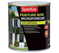 Syntilor - Peinture Bois Ultra Protect Noir Satiné RAL 9005 0,5L