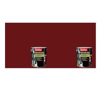 Syntilor - Peinture Bois Ultra Protect Rouge Basque Satiné RAL 3004 2,5L (Lot de 2)
