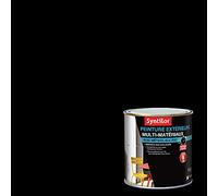 SYNTILOR - Peinture Extérieure Multi-Matériaux Noir Satiné RAL 9005 0,5L