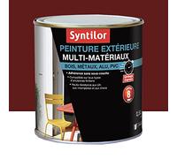 Peinture multimatériau extérieur rouge basque satiné 0.5 l