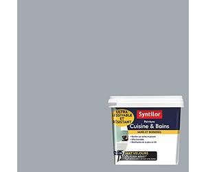 Syntilor - Peinture Murale Cuisine & Bains Gris Galet 0,75L