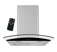 Syntrox Germany DH-210W-60 Touch Hotte aspirante en verre avec écran tactile et télécommande 60 cm