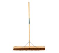 Synx Tools Balai Doux 100 cm de Large - Fibres de Coco Naturelles - Tige de 150 cm - Balai Intérieur Grande Largeur pour Garages, Ateliers et Entrepôts
