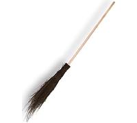 Synx Tools Balai Sorciere Halloween en Bouleau, Manche 120 cm, Jardin