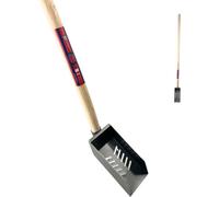 Synx Tools Pelle de puits forgée à la Main - Pelle de puits - Pelle à égout - Pelle - Pelles - avec Manche légèrement incurvé 130cm