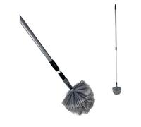 Synx Tools ragebol avec Manche télescopique - Poussière - Plumeau - Roulette d'araignée avec Manche télescopique 175 cm - Gris - Plumeaus - Extensible - Duster