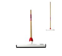 Synx Tools Tracteur de sol 45 cm Plastique - Tracteurs de sol - Tracteurs - Tracteur d'eau - Essuyage/Caoutchouc naturel - Nettoyeur de sol/sol - Avec manche en bois 120cm (35cm)