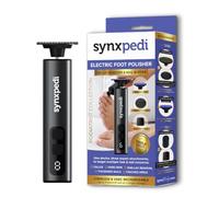 Synxpedi Polisseuse électrique 3 en 1 pour les pieds - Exfoliant pour les callosités, les peaux dures et craquelées avec polissoir à ongles