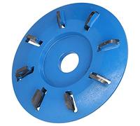 SYNYEY Fraise à l'arc, résistance à l'usure du disque de sculpture sur bois 8 dents enlèvement rapide des copeaux pour la finition de rabotage de gravure en acier au carbone 45#