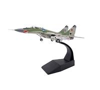 SYOEUR 1:100 pour MIG-29 Diecast Metal Simulation Aircraft Model Scale Fighter Plane Collection Cadeaux Kit de Jeu de Passe-Temps