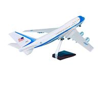 SYOEUR 1 150 47 Cm avec Roues Et Avion Léger À LED pour Boeing B747-200 Modèle Davion des États-Unis Damérique Kit de Jeu de Passe-Temps