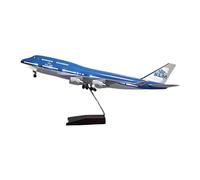 SYOEUR 1:160Fit for Boeing B747 Modèle d'avion KLM Avion en Résine Moulée sous Pression avec Lumières À Collectionner Kit de Jeu de Passe-Temps(B)