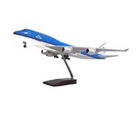 SYOEUR 1:160Fit for Boeing B747 Modèle d'avion KLM Avion en Résine Moulée sous Pression avec Lumières À Collectionner Kit de Jeu de Passe-Temps(A)