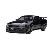 SYOEUR 1:18 pour Nissan Skyline GT-R (R34) Véhicule Moulé sous Pression Affichage Statique Collection Cadeau Répliques Miniatures Véhicules à Moteur(Noir)
