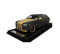 SYOEUR 1:18 pour Rolls-Royce Phantom Modèle Grande Échelle Moulé sous Pression Voiture Vitrine Armoire Collection Cadeau Répliques Miniatures Véhicules à Moteur(Black-A)