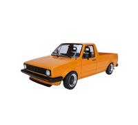 SYOEUR 1:18 pour Volkswagen Caddy MK.1 Modèle De Voiture Pick-up Moulé sous Pression Cadeau Créatif Répliques Miniatures Véhicules à Moteur(Orange)
