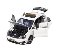SYOEUR 1 18 pour Volkswagen Polo Alliage Moulage sous Pression Blanc Modèle Voiture Décoration Collection Affichage Cadeau Répliques Miniatures Véhicules à Moteur