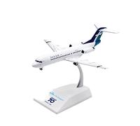 SYOEUR 1 200 Adapté pour Fokker 70 FK 9V-All SILKAIR Modèle d'avion Enfichable avec Support en Plastique Collection De Jouets Kit de Jeu de Passe-Temps