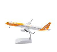SYOEUR 1 200 Fit pour Scoot A321NEO 9V-TCA Alliage Métal Modèle Avion À Collectionner Modèles d'avion Souvenir Cadeau Kit de Jeu de Passe-Temps
