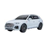 SYOEUR 1:24 pour Audi Q5 SUV Modèle De Voiture en Alliage Métal avec Son Et Lumière pour Collection Jouets Haute Simulation Répliques Miniatures Véhicules à Moteur(White)