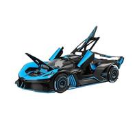 SYOEUR 1:24 pour Bugatti Bolide Spray Alloy Sports Car Model Décorations Jouets Cadeaux Objets De Collection Répliques Miniatures Véhicules à Moteur(Bleu)