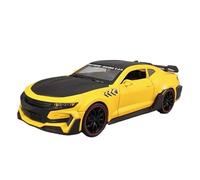 SYOEUR 1:24 pour Chevrolet Camaro Hornet Modèle De Voiture Sport en Alliage Son Et Lumière Pull Back Metal Vehicle Model Toys Répliques Miniatures Véhicules à Moteur(White)