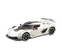 SYOEUR 1:24 pour Jesko Supercar Modèle en Alliage Métal Voiture Classique Collections Hobbies Sentiments Haute Simulation Décoration Répliques Miniatures Véhicules à Moteur(White)