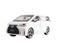 SYOEUR 1:24 pour Lexus LM300H MPV Allloy Car Model Diecast Desktop Ornaments Toys for Kids Collect Ornements Répliques Miniatures Véhicules à Moteur(White)