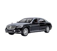SYOEUR 1:24 pour S600 Modèle De Voiture Luxe en Alliage Métal avec Son Et Lumière pour Collection Haute Simulation Répliques Miniatures Véhicules à Moteur(Noir)