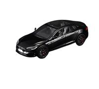 SYOEUR 1:24 pour Tesla Model S Simulation Alliage Voiture Moulé sous Pression Métal Modèle Son Lumière Jouet Affichage Répliques Miniatures Véhicules à Moteur(Noir)