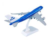 SYOEUR 1:350 20 cm avec Roues Avion ABS et Alliage Avions Boeing B747-400 pour modèle d'avion KLM Playkits