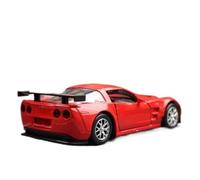SYOEUR 1/36 pour Chevrolet Corvette C6-R Coupé Modèle Collection Micro Alloy Toy Car avec Fonction De Retrait Répliques Miniatures Véhicules à Moteur(Rouge)