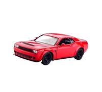 SYOEUR 1:36 pour Dodge Challenger Modèle De Voiture Mus en Alliage Métal Coulé Simulation Collection Jouets Répliques Miniatures Véhicules à Moteur(Rouge)