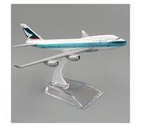 SYOEUR 1 400 for Hong Kong Cathay Pacific 16cm Alliage Réel B747 Modèle d'avion Collection Voiture Jouet Décorative Kit de Jeu de Passe-Temps