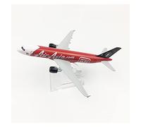 SYOEUR 1 400 Modèle d'avion Jouet Adapté pour A320 AirAsia Alliage Architecture Miniature À Collectionner Kit de Jeu de Passe-Temps