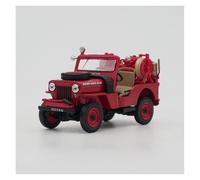 SYOEUR 1:43 pour Le Jeu Et L'affichage Modèle Véhicule Construction Jouet Camion Pompier Rouge Répliques Miniatures Véhicules à Moteur