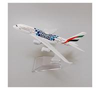 SYOEUR 16 Cm Alliage Métal Fit pour Expo 2020 Dubaï Émirats Arabes Unis 380 A380 Modèle d'avion Moulé sous Pression Kit de Jeu de Passe-Temps