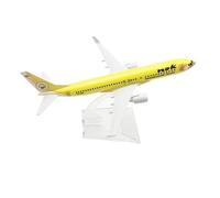 SYOEUR 16 cm Nok Air pour Boeing 737 B737 Airlines modèle d'avion en Alliage métal moulé sous Pression Playkits(Yellow)